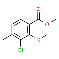 Methyl 3-chloro-2-methoxy-4-methylbenzoate Structure