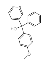 (4-methoxy-phenyl)-phenyl-pyridin-3-yl-methanol结构式
