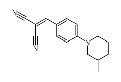 2-[[4-(3-methylpiperidin-1-yl)phenyl]methylidene]propanedinitrile Structure