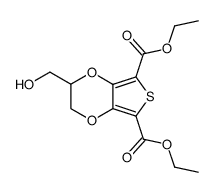 diethyl 2,3-dihydro-2-(hydroxymethyl)thieno[3,4-b][1,4]dioxine-5,7-dicarboxylate结构式