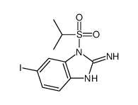 6-iodo-1-propan-2-ylsulfonylbenzimidazol-2-amine Structure