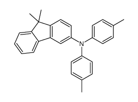9,9-dimethyl-N,N-bis(4-methylphenyl)fluoren-3-amine结构式