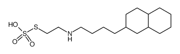2-[4-(Decahydronaphthalen-2-yl)butyl]aminoethanethiol sulfate结构式