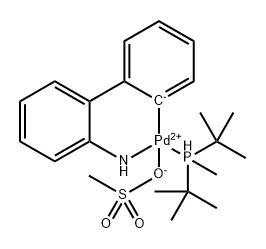 甲磺酸钠(二叔丁基)甲基膦基(2-氨基-1,1-联苯-2-基)钯(II)图片