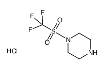 trifluoromethanesulphonylpiperazine hydrochloride structure