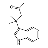 4-(1H-indol-3-yl)-4-methylpentan-2-one结构式