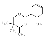 1,3-Dioxane,4,5,5-trimethyl-2-(6-methyl-3-cyclohexen-1-yl)- structure