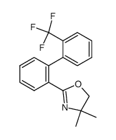 4,4-dimethyl-2-(2'-(trifluoromethyl)-[1,1'-biphenyl]-2-yl)-4,5-dihydrooxazole Structure