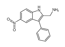 2-aminomethyl-3-phenyl-5-nitroindole结构式