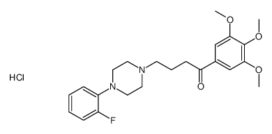 4-[4-(2-fluorophenyl)piperazin-1-yl]-1-(3,4,5-trimethoxyphenyl)butan-1-one,hydrochloride结构式