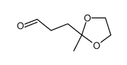 3-(2-Methyl-1,3-dioxolane-2-yl)propanal structure