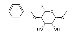 methyl 4-O-benzyl-α-L-rhamnopyranoside Structure