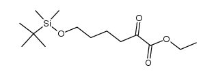 ethyl 6-(tert-butyldimethylsilyloxy)-2-oxohexanoate Structure