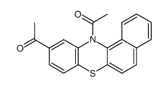 10,12-diacetyl-12H-benzo[a]phenothiazine结构式