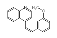 Quinoline,4-[2-(3-methoxyphenyl)ethenyl]-结构式