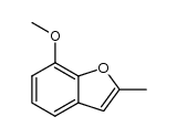 Benzofuran,7-methoxy-2-methyl- Structure