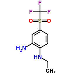 N1-ETHYL-4-TRIFLUOROMETHANESULFONYL-BENZENE-1,2-DIAMINE Structure