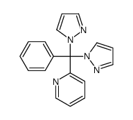 2-[phenyl-di(pyrazol-1-yl)methyl]pyridine结构式