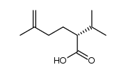 (R)-(+)-2-isopropyl-5-methylhex-5-ene-1-carboxylic acid Structure