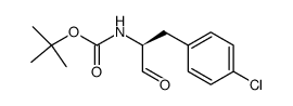 (2S)-2-(tert-Butoxycarbonyl)amino-3-(4-chlorophenyl)propanal Structure