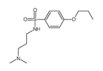 N-[3-(dimethylamino)propyl]-4-propoxybenzenesulfonamide Structure