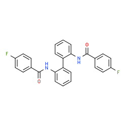 N,N'-2,2'-Biphenyldiylbis(4-fluorobenzamide)结构式