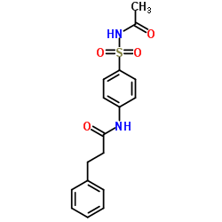 N-[4-(Acetylsulfamoyl)phenyl]-3-phenylpropanamide Structure