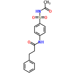 N-[4-(Acetylsulfamoyl)phenyl]-3-phenylpropanamide结构式