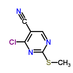 4-Chloro-2-(methylthio)pyrimidine-5-carbonitrile picture