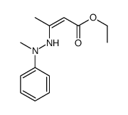 ethyl (Z)-3-(2-methyl-2-phenylhydrazinyl)but-2-enoate Structure