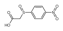 (4-nitrophenylsulfinyl)acetic acid Structure