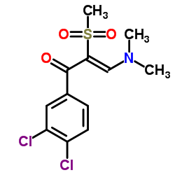 (2Z)-1-(3,4-Dichlorophenyl)-3-(dimethylamino)-2-(methylsulfonyl)-2-propen-1-one Structure