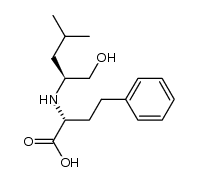 (R)-2-(((S)-1-hydroxy-4-methylpentan-2-yl)amino)-4-phenylbutanoic acid Structure