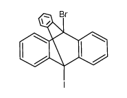 9-bromo-10-iodotriptycene结构式