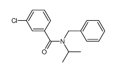 N-Benzyl-3-chloro-N-isopropylbenzamide结构式