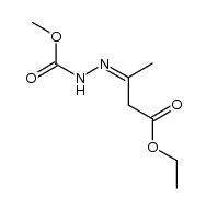 3-methoxycarbonylhydrazonoacetic acid ethyl ester Structure