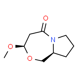 1H,5H-Pyrrolo[2,1-c][1,4]oxazepin-5-one,hexahydro-3-methoxy-,(3R,9aS)-(9CI)结构式