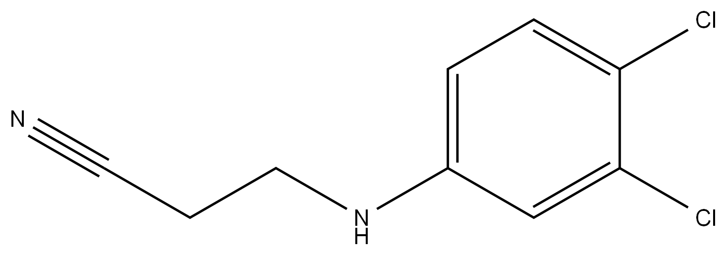 3-[(3,4-Dichlorophenyl)amino]propanenitrile Structure