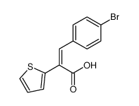 3-(4-BROMOPHENYL)-2-THIEN-2-YLACRYLIC ACID结构式