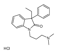 3-(3-ethyl-2-oxo-3-phenylindol-1-yl)propyl-dimethylazanium,chloride Structure