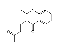 4-(4-羟基-2-甲基-3-喹啉)-丁烷-2-酮结构式