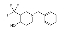 1-苄基-3-(三氟甲基)哌啶-4-醇结构式