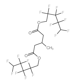 bis(2,2,3,3,4,4,5,5-octafluoropentyl) 3-methylpentanedioate结构式