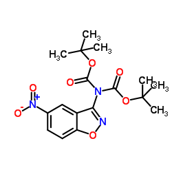 2-(5-Nitro-1,2-benzisoxazol-3-yl)imidodicarbonic acid 1,3-bis(1,1-dimethylethyl) ester structure