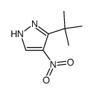 3-(叔丁基)-4-硝基-1H-吡唑结构式