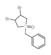 Phospholane,3,4-dibromo-1-(phenylmethyl)-, 1-oxide Structure