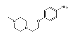 4-[2-(4-Methyl-1-piperazinyl)ethoxy]aniline Structure