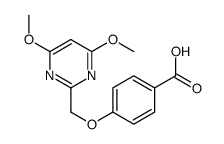 4-[(4,6-Dimethoxy-2-pyrimidinyl)methoxy]benzoic acid Structure