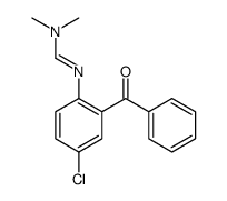 Methanimidamide,N'-(2-benzoyl-4-chlorophenyl)-N,N-dimethyl- Structure