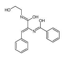 N-[3-(2-hydroxyethylamino)-3-oxo-1-phenylprop-1-en-2-yl]benzamide Structure